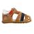Sandales en cuir  à scratch Avio blanc+Caramel 7 - vertbaudet enfant 