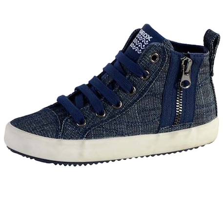 Baskets montantes  à lacets  velours Grey+Jeans 6 - vertbaudet enfant 