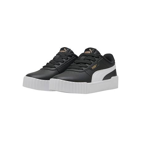 Baskets basses  à lacets Blanc or+Noir blanc 8 - vertbaudet enfant 