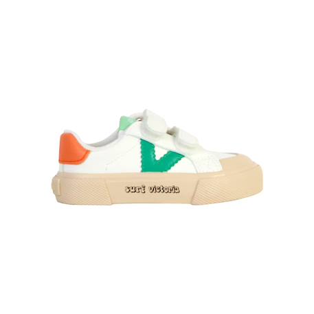 Baskets basses  à scratch Marine+Petalo+Vert foncé 13 - vertbaudet enfant 