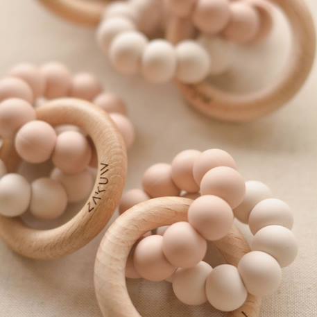 Anneau de dentition Beige, bleu+Rose/beige 5 - vertbaudet enfant 