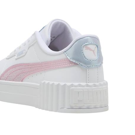 Baskets basses à lacets Blanc rose mauve+Noir lavender alert 4 - vertbaudet enfant 