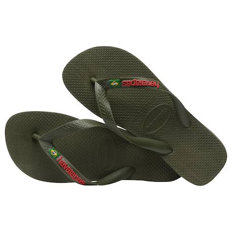 Tongs  à brides Black black+Blanc+Green olive vibrant+Vert 19 - vertbaudet enfant 