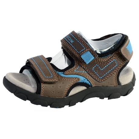 Sandales  velours  à scratch Brown avio+Navy grey+Navy red 2 - vertbaudet enfant 