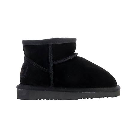 Bottines en cuir à enfiler Noir 1 - vertbaudet enfant 