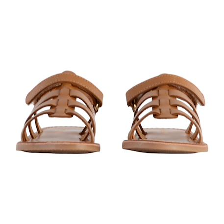 Sandales en cuir  à brides Miel 5 - vertbaudet enfant 
