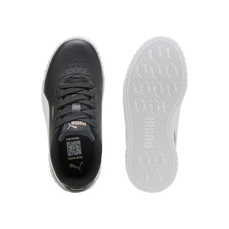 Baskets basses  à lacets Blanc or+Noir blanc 9 - vertbaudet enfant 