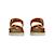 Sandales en cuir à brides Biscuit+Rose 5 - vertbaudet enfant 