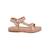 Sandales en cuir  à scratch Or rose 1 - vertbaudet enfant 