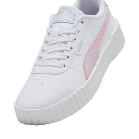 Baskets basses à lacets Blanc rose mauve+Noir lavender alert 5 - vertbaudet enfant 