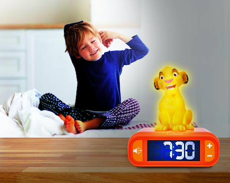 Réveil avec veilleuse simba 3d MULTICOLORE 5 - vertbaudet enfant 