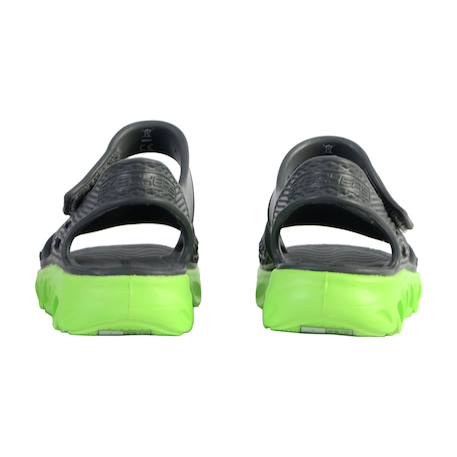 Sandales  à scratch Charbon citron vert 4 - vertbaudet enfant 