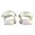 Sandales  à scratch Blanc argent+Noir+Platinium 4 - vertbaudet enfant 