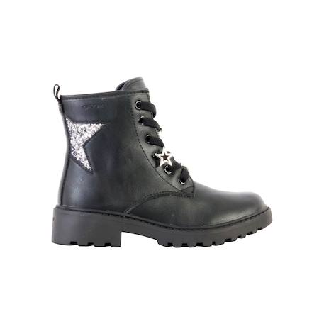 Bottes  à lacets Noir argent sombre 1 - vertbaudet enfant 