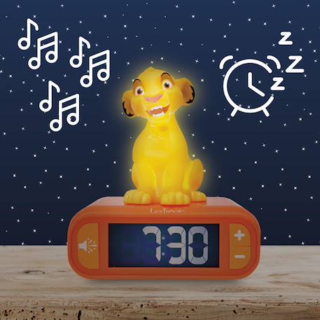 Réveil avec veilleuse simba 3d MULTICOLORE 2 - vertbaudet enfant 