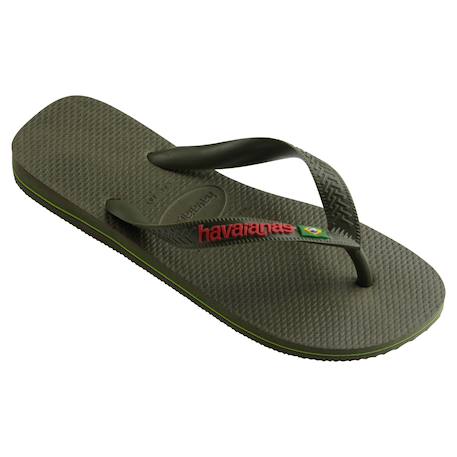 Tongs  à brides Black black+Blanc+Green olive vibrant+Vert 18 - vertbaudet enfant 