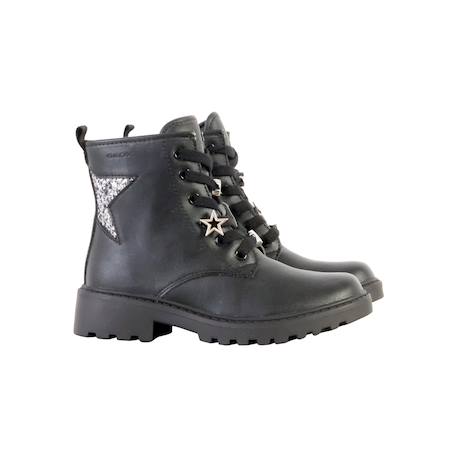 Bottes  à lacets Noir argent sombre 3 - vertbaudet enfant 