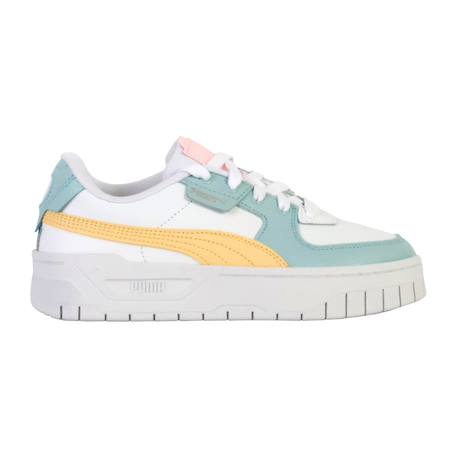 Baskets basses à lacets Blanc vert multi 1 - vertbaudet enfant 