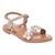 Sandales en cuir  à brides Nude+Tan multi 4 - vertbaudet enfant 