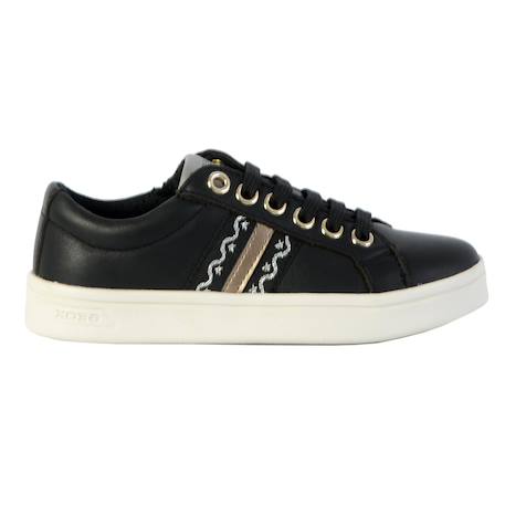 Baskets basses à lacets Blanc+Noir 5 - vertbaudet enfant 
