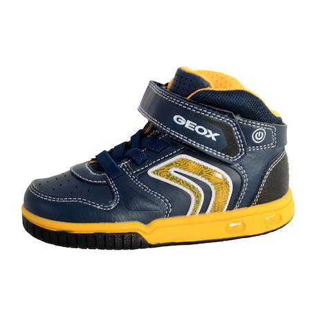 Baskets basses  à lacets  velours Bleu 2 - vertbaudet enfant 