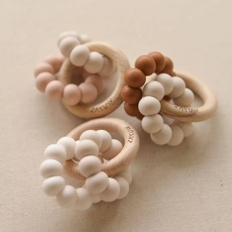 Anneau de dentition Beige, bleu+Rose/beige 4 - vertbaudet enfant 
