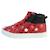 Baskets montantes  à lacets  velours T rouge 2 - vertbaudet enfant 