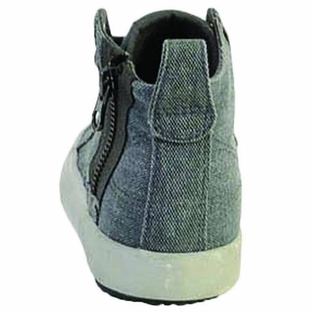 Baskets montantes  à lacets  velours Grey+Jeans 3 - vertbaudet enfant 