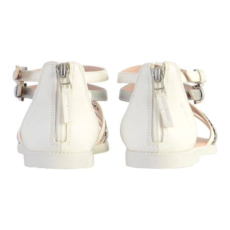 Sandales à brides Blanc argent 4 - vertbaudet enfant 