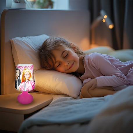 Mini lampe de chevet veilleuse sans fil barbie Rose 6 - vertbaudet enfant 