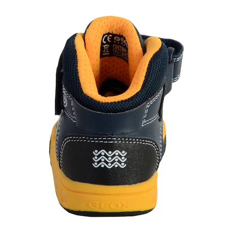Baskets basses  à lacets  velours Bleu 3 - vertbaudet enfant 