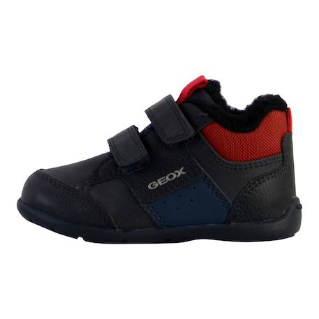 Baskets montantes  à scratch Marine   rouge 2 - vertbaudet enfant 