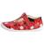 Ballerines en cuir  à scratch Rouge 2 - vertbaudet enfant 