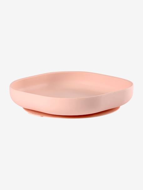 Assiette silicone avec ventouse bleu+rose+vert 5 - vertbaudet enfant 