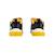 Baskets basses  à scratch Mario Navy royal+Noir orange 9 - vertbaudet enfant 