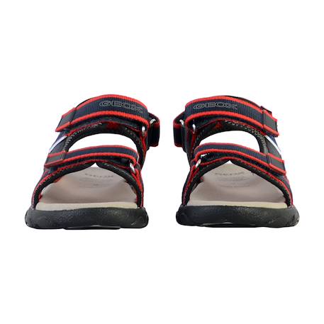 Sandales  velours  à scratch Marine rouge 5 - vertbaudet enfant 