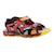 Sandales en cuir à scratch Marine royal+Noir rouge 9 - vertbaudet enfant 