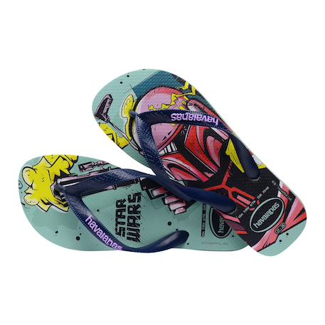 Tongs Star wars Clay bleu marine+Noir blanc+Noir jaune+Orange 4 - vertbaudet enfant 