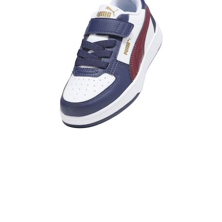 Baskets basses à scratch Blanc+Blanc marine or+Blanc rouge fire bleu 11 - vertbaudet enfant 