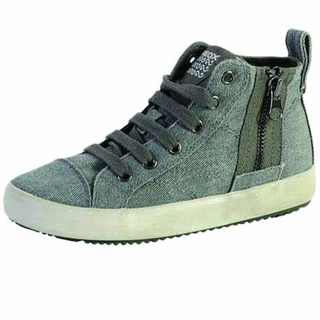 Baskets montantes  à lacets  velours Grey+Jeans 2 - vertbaudet enfant 