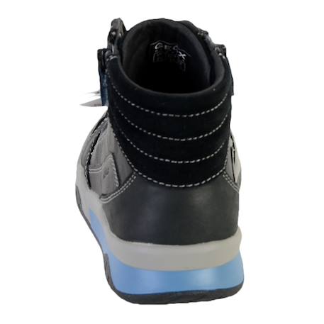 Baskets montantes  à lacets  velours Black avio+Navy lt brown 3 - vertbaudet enfant 