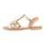 Sandales en cuir  à brides Beige or+Blanc argent 2 - vertbaudet enfant 