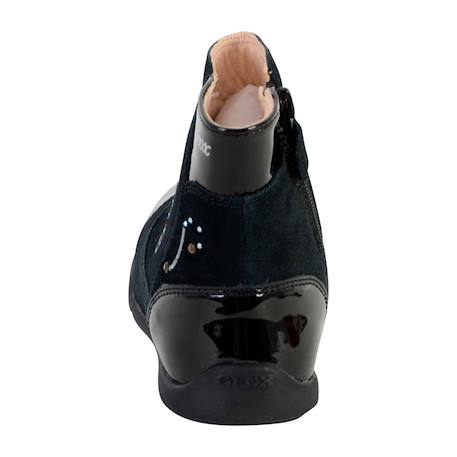 Bottes en cuir  velours  à fermeture éclair Noir 3 - vertbaudet enfant 