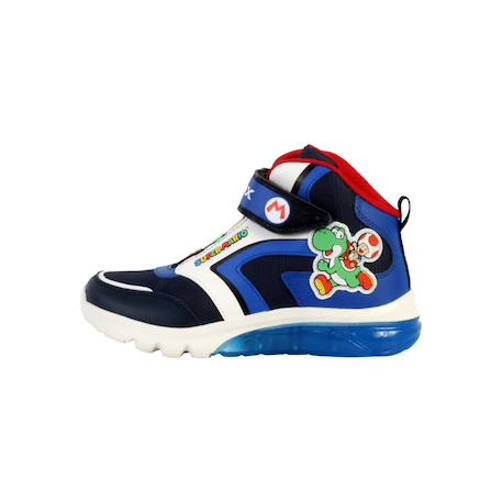 Baskets montantes  à scratch Navy royal+Noir jaune 2 - vertbaudet enfant 