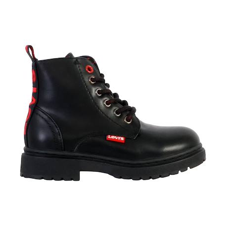 Bottines  à lacets Noir 1 - vertbaudet enfant 