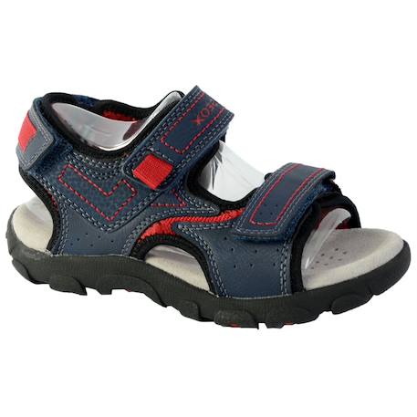 Sandales  velours  à scratch Brown avio+Navy grey+Navy red 9 - vertbaudet enfant 