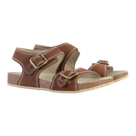 Sandales  à brides Marron sombre 3 - vertbaudet enfant 