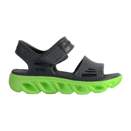 Sandales  à scratch Charbon citron vert 1 - vertbaudet enfant 