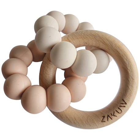Anneau de dentition Beige, bleu+Rose/beige 3 - vertbaudet enfant 