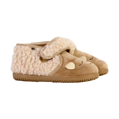 Baskets basses  à scratch Beige 3 - vertbaudet enfant 